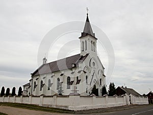 Roman Catholic Church of the Holy Trinity in the city of Kosovo. photo