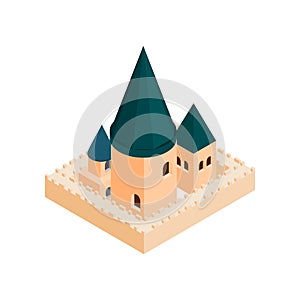 Roman Catholic church isometric 3d icon