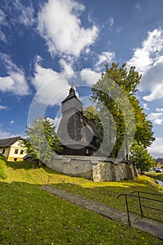 Římskokatolický kostel svatého Františka z Assisi, památka UNESCO, Hervartov u Bardejova, Slovensko