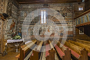 Římskokatolický kostel svatého Františka z Assisi, památka UNESCO, Hervartov u Bardejova, Slovensko