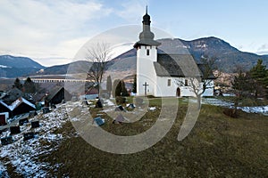 Roman Catholic church of Saint Martin the bishop in Martincek, Slovakia