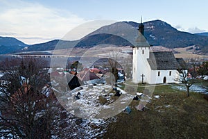 Roman Catholic church of Saint Martin the bishop in Martincek, Slovakia