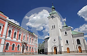 Roman catholic church at town Ruzomberok, Slovakia