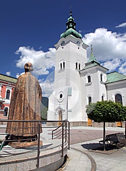 Římskokatolický kostel ve městě Ružomberok, Slovensko