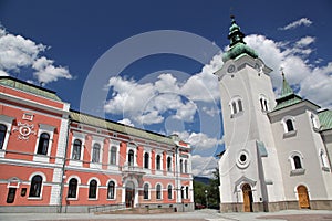 Roman catholic church at town Ruzomberok, Slovakia