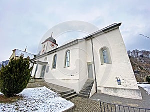 Roman Catholic Holy Cross Church Weesen or RÃ¶misch-katholische Heiligkreuzkirche auf dem BÃ¼el / BÃ¼hlkirche - Switzerland