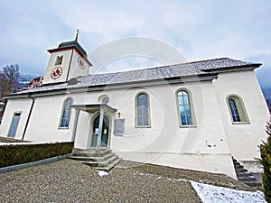 Roman Catholic Holy Cross Church Weesen or RÃ¶misch-katholische Heiligkreuzkirche auf dem BÃ¼el / BÃ¼hlkirche - Switzerland