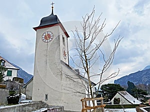 Roman Catholic Holy Cross Church Weesen or RÃ¶misch-katholische Heiligkreuzkirche auf dem BÃ¼el / BÃ¼hlkirche - Switzerland