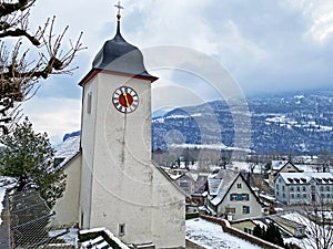 Roman Catholic Holy Cross Church Weesen or RÃ¶misch-katholische Heiligkreuzkirche auf dem BÃ¼el / BÃ¼hlkirche - Switzerland