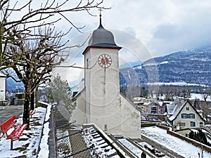 Roman Catholic Holy Cross Church Weesen or RÃ¶misch-katholische Heiligkreuzkirche auf dem BÃ¼el / BÃ¼hlkirche - Switzerland