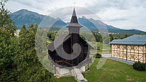 Wooden church of Blessed Savior in Dolny Smokovec, Slovakia