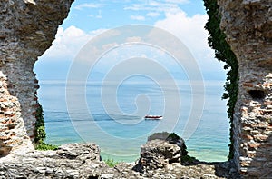 Roman Catullus archaeological excavations in Sirmione, Gar