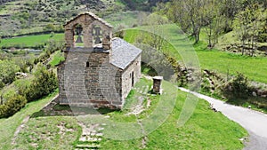 Roman Church of Hermitage of San Quirce de Durro Catalonia - Spain