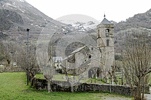 Roman Church of Sant Feliu in Barruera, Catalonia - Spain.