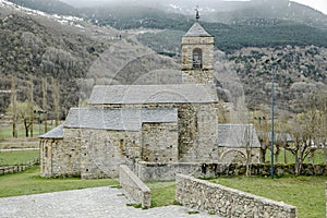 Roman Church of Sant Feliu in Barruera, Catalonia - Spain.