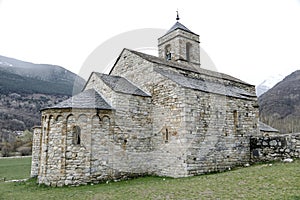 Roman Church of Sant Feliu in Barruera, Catalonia - Spain.