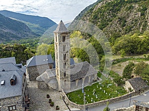 Roman Church of Santa Eulalia in Erill la Vall in the Boi Valley Catalonia Spain