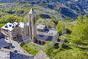Roman Church of Santa Eulalia in Erill la Vall in the Boi Valley Catalonia - Spain
