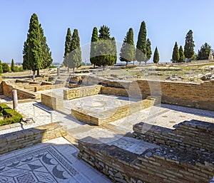 The Roman city of Italica. Santiponce, Andalusia, Spain photo