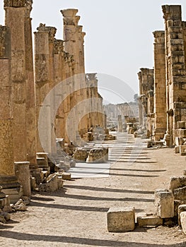 Roman city in Jerash photo
