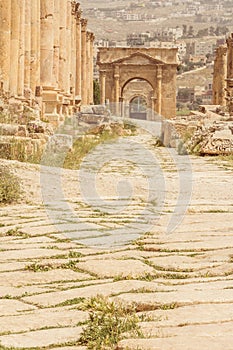 Roman city of Jerash, Jordan. photo