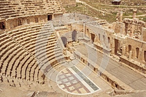 Roman city Jerash in Jordan photo