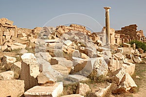 Roman city of Leptis Magna, Libya