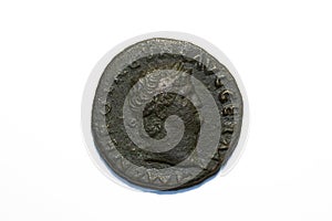 Roman coin of Nero photo