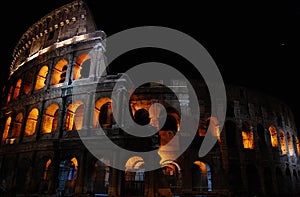 Roman Coliseum at Night