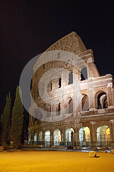 Roman Coliseum at night