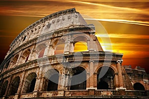Roman colosseum photo