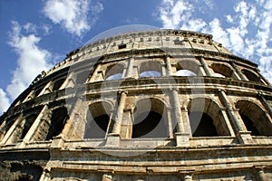 Roman Colosseum facade