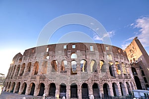 The Roman Colosseum in Rome, Italy