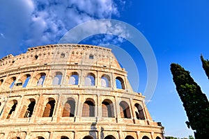 The Roman Colosseum in Rome, Italy