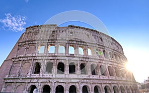 The Roman Colosseum in Rome, Italy