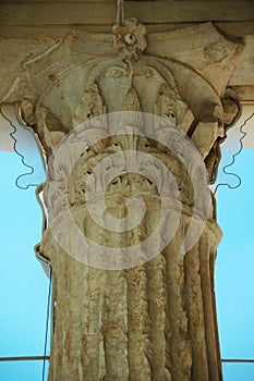 Roman column of August temple, Pozzuoli old cathedral