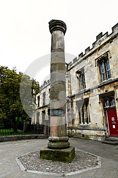 Roman Column, York, Yorkshire, England, UK