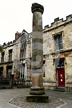 Roman Column, York, Yorkshire, England, UK