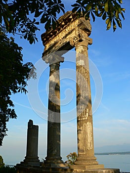 Roman columns, Nyon ( Switzerland ) photo