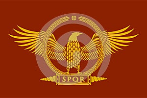 Roman eagle logo vector illustration