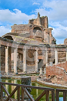 Roman emperor Adriano villa ruins in Tivoli