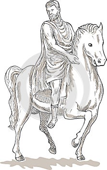 Roman emperor general horse