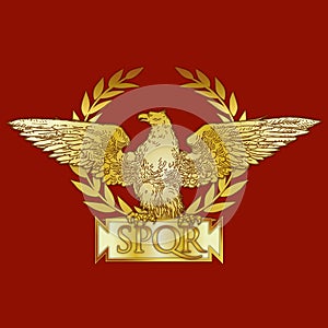 Roman Empire coat of arm, historical symbol