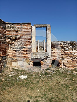 Roman empire ruins Histria Constanta Romania