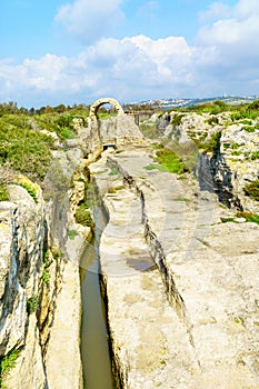Roman era canal, Taninim Stream Nature Reserve