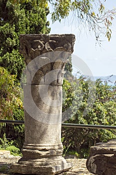 Roman era column and capital, Carthage, Tunisia