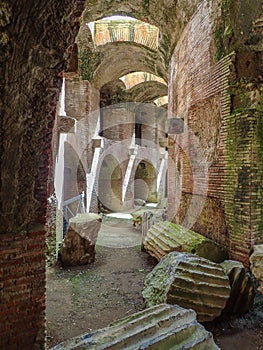 Roman Flavian Amphitheater. Pozzuoli, Italy