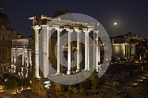 Roman Forum, also known as Foro di Cesare, or Forum of Caesar in Rome.