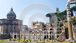 The Roman Forum, also known as Forum Romanum Rome Italy