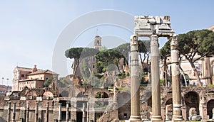 The Roman Forum, also known as Forum Romanum Rome Italy